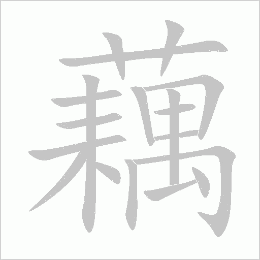 《藕》字
