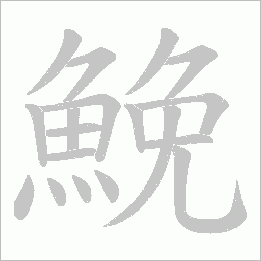《鮸》字